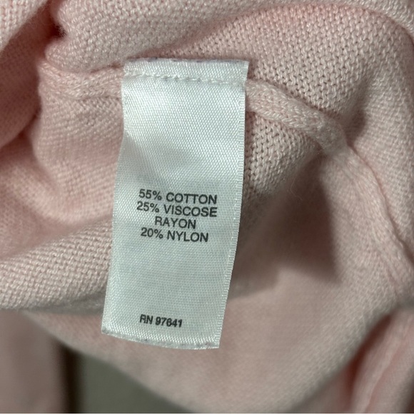 J. Jill Soft Pink Cotton Knit Sweater XS Feminine Top Coastal Grandma Balletcore - Picture 11 of 12